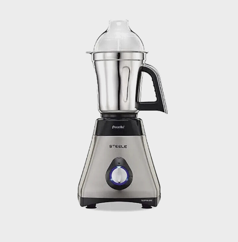Preethi Steel Supreme MG‑208 750 W Mixer Grinder (Silver–Black) – 4 Stainless‑Steel Jars with Super Extractor & Vega W5 Motor - Image 5