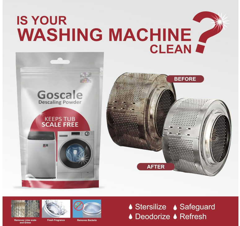 Washing Machine Descaling Powder 100g – Compatible with LG, IFB, Bosch, Samsung | 3-in-1 Descaler, Drum Sanitizer & Deodorizer | Front Load & Top Load Cleaner (Eco-Friendly Formula) - Image 4