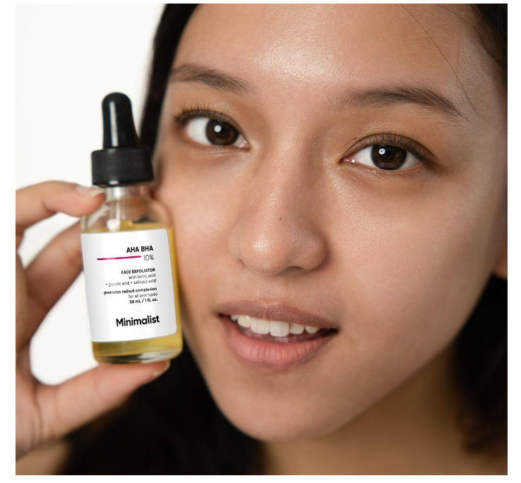 Minimalist AHA 10% + BHA 2% Exfoliating Serum – Glycolic & Salicylic for Smoother Skin (30 ml) - Image 6