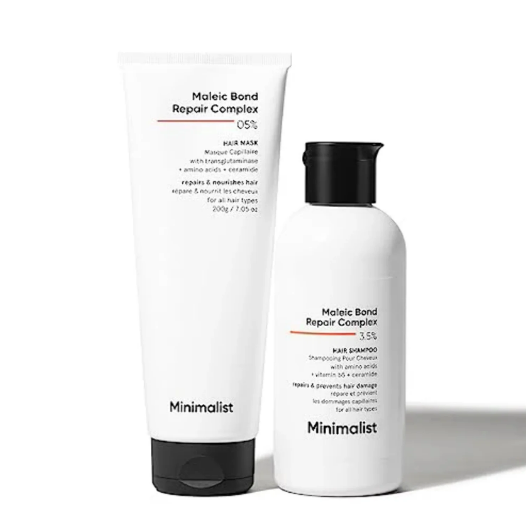 Minimalist Maleic Bond Repair Complex Shampoo – 3.5% Maleic Acid + Ceramide & Coconut Oil (250 ml) - Image 6