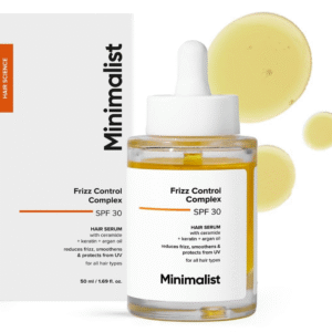 Minimalist SPF 30 Hair Serum – UV Protection with Keratin, Argan Oil & Ceramides (50 ml)