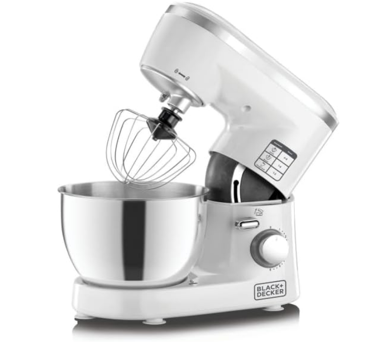 Black & Decker / Generic 1000 W Stand Mixer Machine – SM1000‑B5, 4 L Stainless Steel Bowl, 6 Speeds + Pulse - Image 6