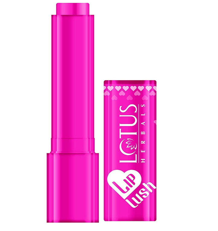 Lotus Herbals Lip Lush Tinted Lip Balm – Rosy Rose Blush (4 g)