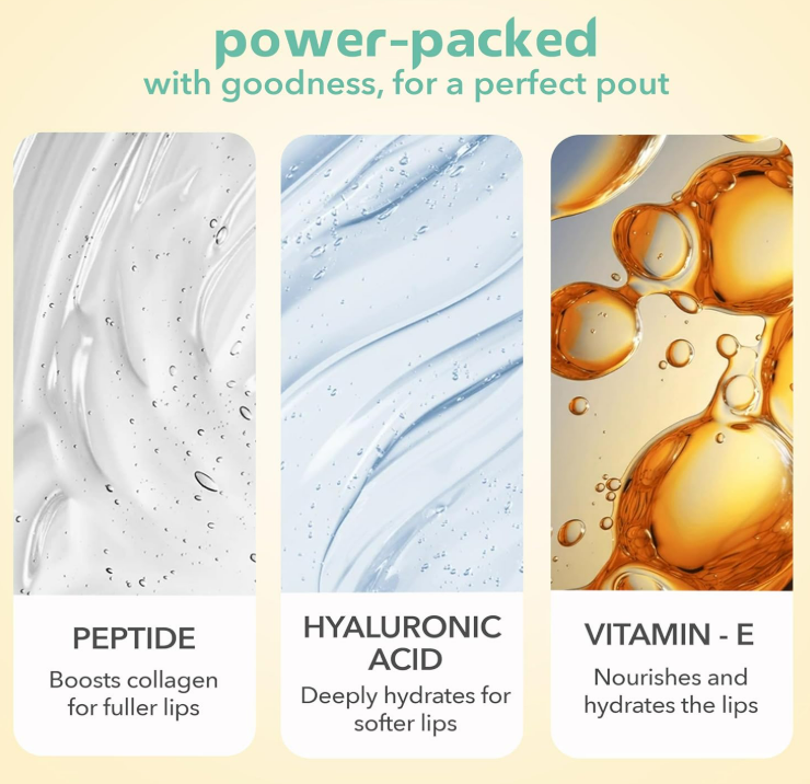 Lotus Herbals Peptide Lip Balm SPF 15 – Hyaluronic Acid, Vitamin E, No Tint, Vanilla Scent (10 g) - Image 2