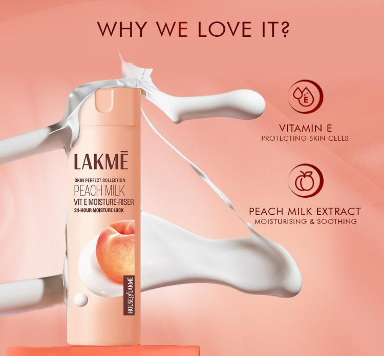 LAKMÉ Peach Milk Moisturizer Body Lotion – 200 ml - Image 5