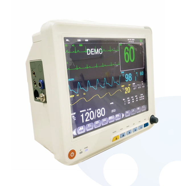 KO-MED PM 30 Multi-Parameter Patient Monitor – 12.1” TFT Display, ECG, NIBP, SpO₂, Respiration, Temperature, Pulse Rate