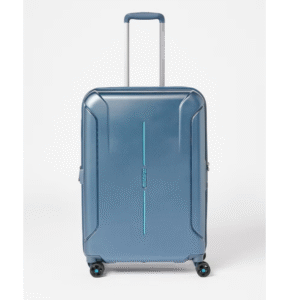 Technum Next Medium Spinner Luggage – Metallic Blue | Durable Travel Trolley Bag