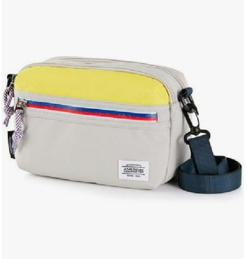 American Tourister Embark Utility Tote – Silver/Yellow