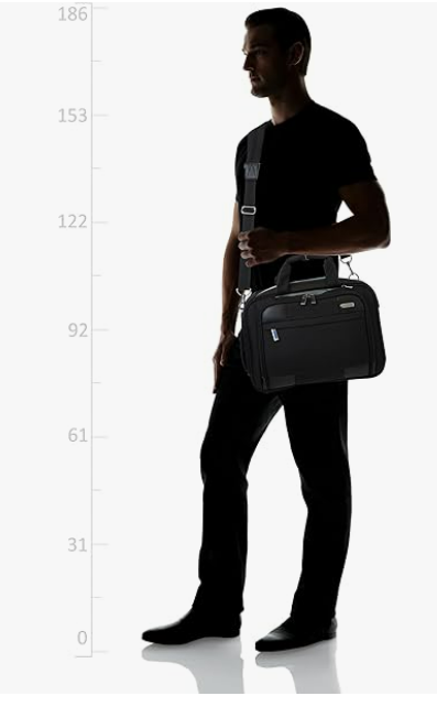 American Tourister Merit 3-Way Rolling Tote – Black - Image 2