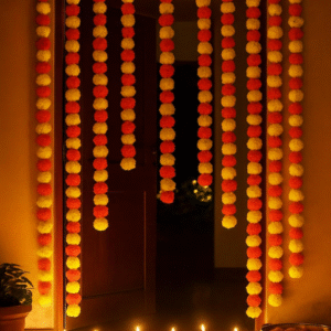 JH Direct Artificial Flower Decorations- Orange and Yellow