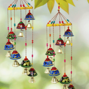 JH Gallery Handcrafted Jali Bells – Decorative Wall / Door Hanging