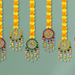 JH Gallery Handmade Artificial Marigold Fluffy Flowers Hanging