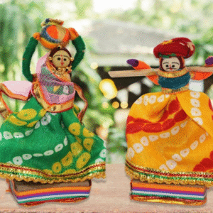 JH Gallery Handmade Recycled Material Rajasthani Kisan Dolls