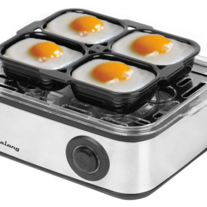 Lifelong 2-in-1 Egg Boiler & Poacher 500 W – Boils 8 Eggs / Poaches 4 | Stainless Steel Electric Cooker