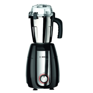 Bosch TrueMixx Pro 1000W Mixer Grinder with Stone Pounding Technology – 4 Jars, Black (MGM8842MIN)