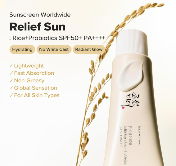Beauty of Joseon Relief Sun Rice + Probiotics SPF 50+ PA++++ Sunscreen (50 ml) - Image 4