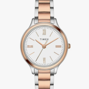 Timex Women's Stainless Steel Analog Watch with Silver Bracelet – Elegant Quartz Wrist Watch