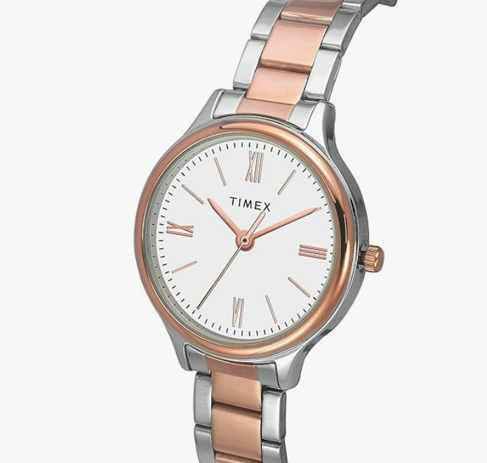 Timex Women's Stainless Steel Analog Watch with Silver Bracelet – Elegant Quartz Wrist Watch - Image 4