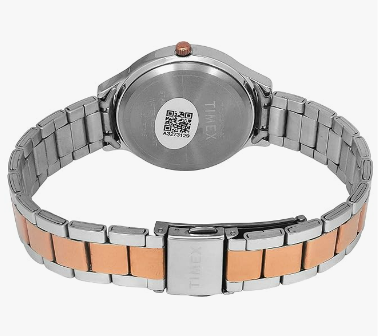 Timex Women's Stainless Steel Analog Watch with Silver Bracelet – Elegant Quartz Wrist Watch - Image 3