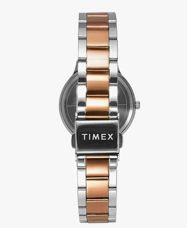 Timex Women's Stainless Steel Analog Watch with Silver Bracelet – Elegant Quartz Wrist Watch - Image 2